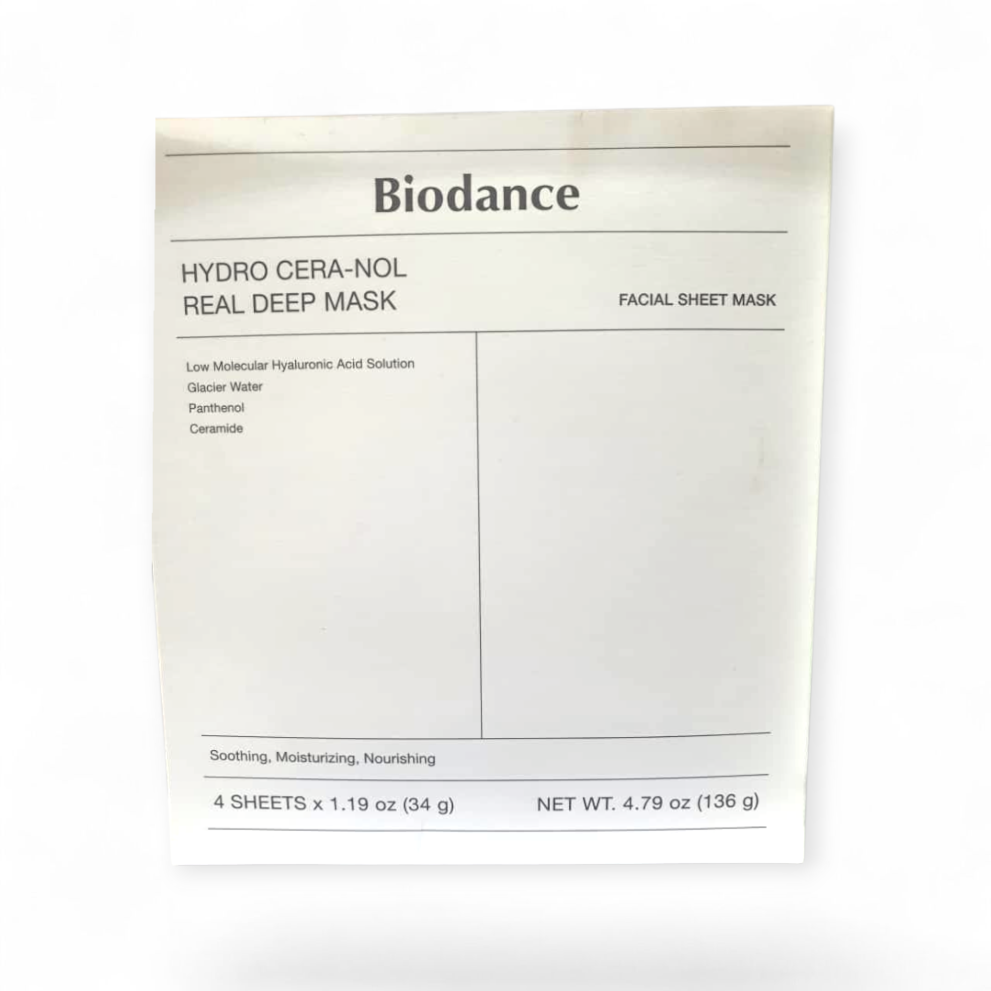 ماسک صورت Biodance Hydro Cera-Nol Real Deep Mask